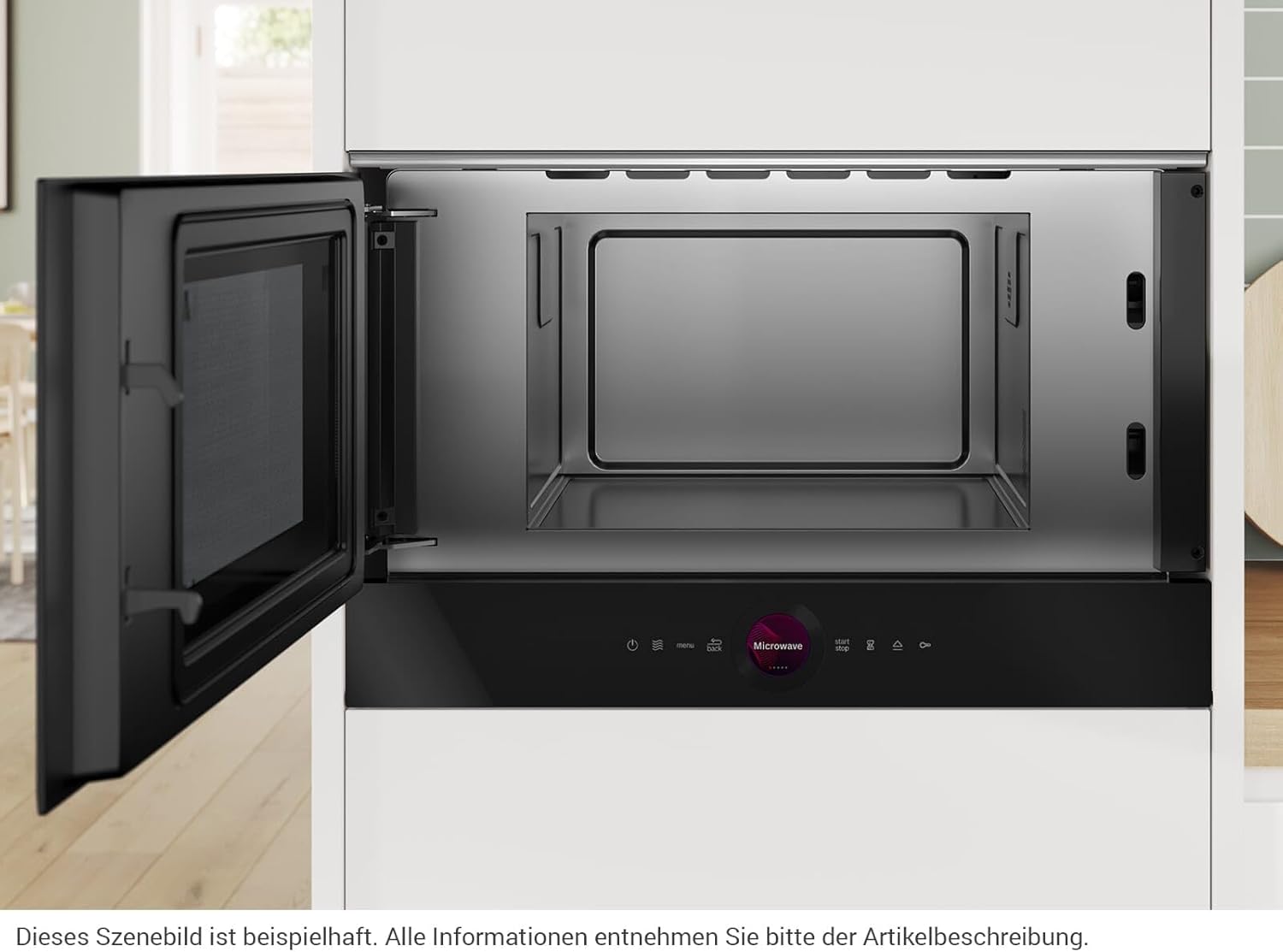 Bosch BFL7221B1, Série 8, Micro-ondes, Encastrable, Noir Série 8 Noir