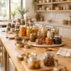 Mettre en scène les bocaux Weck : idées de galeries photos pour un plan de travail de cuisine inspirant