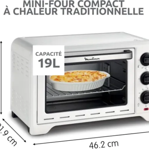 Avis Moulinex Four posable Optimo 19 L : un mini four simple pour la cuisine du quotidien