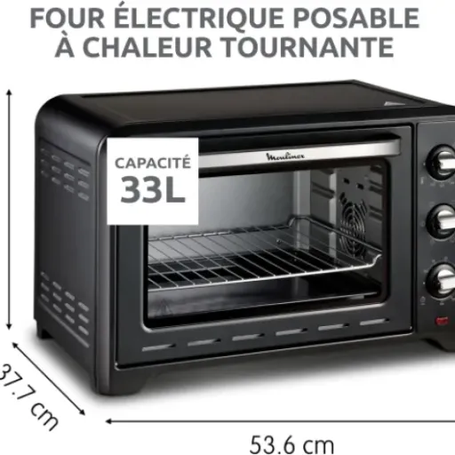 Avis Moulinex Optimo OX464811 : le mini four 33 L qui vise le quotidien sans prise de tête