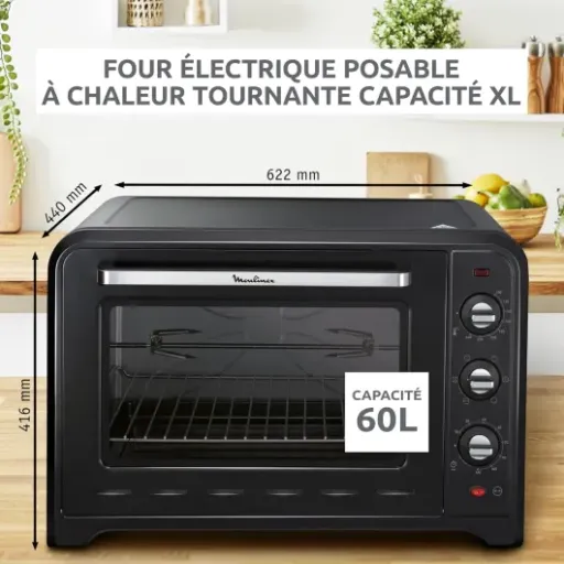Avis Moulinex Optimo OX495810 60 L : le mini four grande capacité pour remplacer un four encastrable