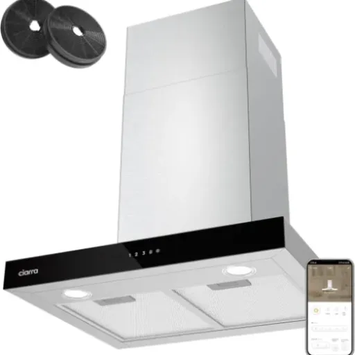 Avis Ciarra CBCS6102 : hotte 60 cm A+++ puissante, connectée et plutôt silencieuse
