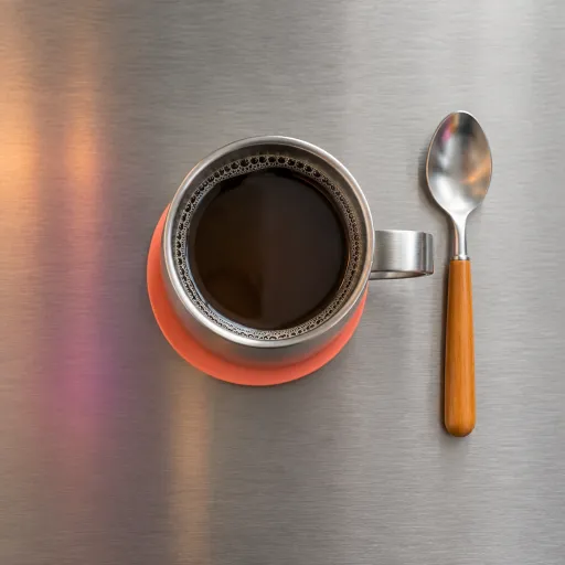 Tasses en inox et plans de travail en acier : l’alliance élégante pour une cuisine professionnelle à la maison