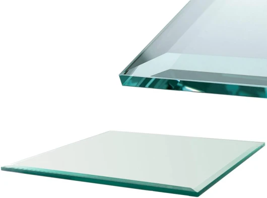 Euro Tische Plaque en Verre ESG 100x70 cm - Plaque de Protection Sol pour Poêle à Bois et Plateau de Table, Verre Sécurisé Trempé 6 mm, Utilisation Polyvalente (Transparent) 100 x 70 cm Transparent