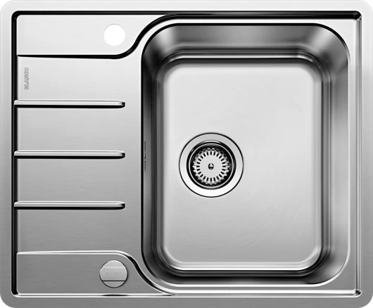 BLANCO LEMIS 45 S-IF Mini – Évier de Cuisine en Inox pour Meubles Bas de 45 cm de Large – Cuve à Fond Plat IF et Égouttoir Réduit – 525114 Largeur du meuble sous évier : 45 cm 1 Bac - égouttoir réduit