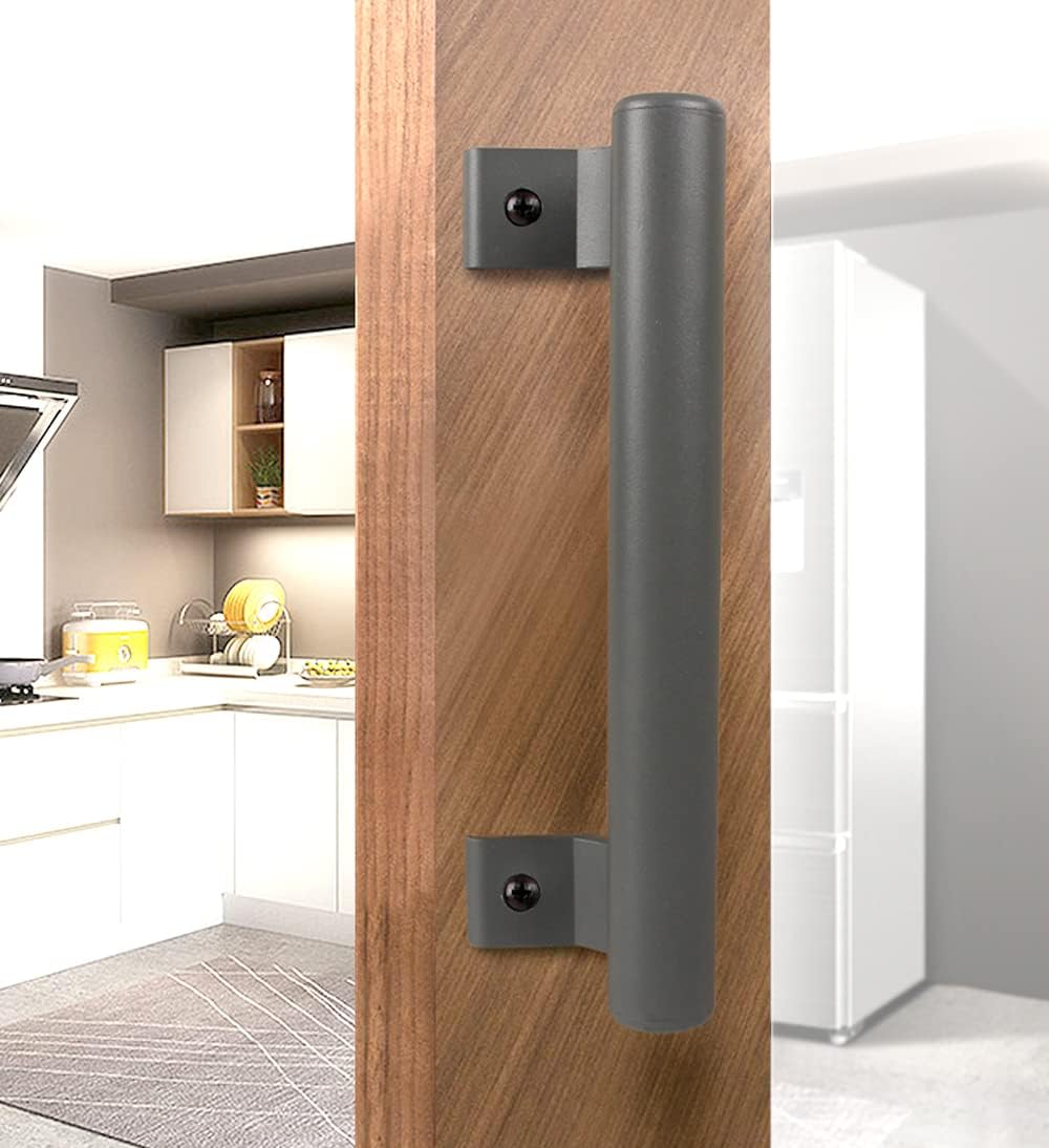 KAFENDA aluminium poign¨¦e de porte coulissante balcon poign¨¦e de porte en verre poign¨¦e de porte de cabinet de salle de bains poign¨¦e de porte d'entrep?t Grey