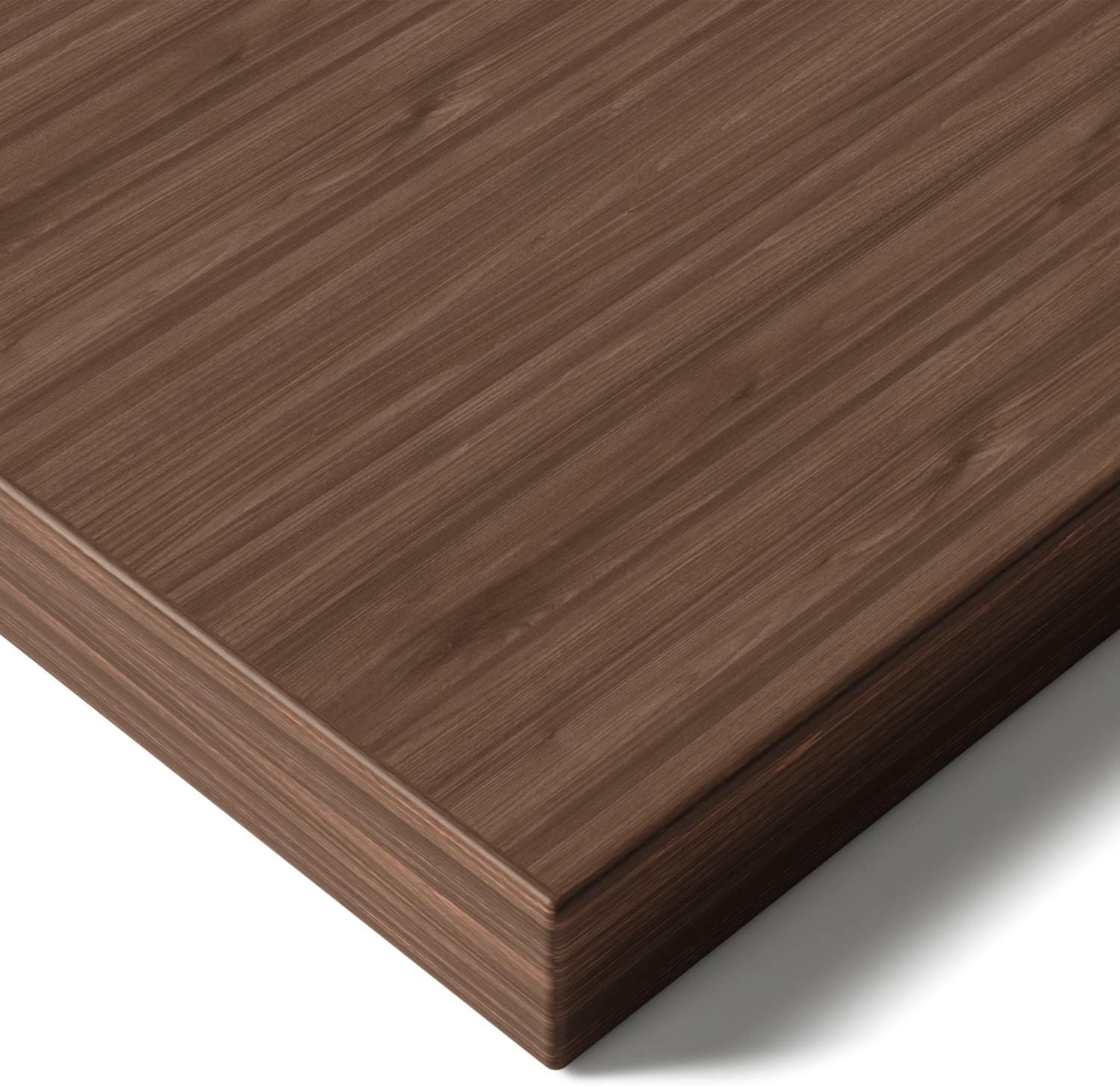 Plateau de Table - Fabriqué en Europe - Stable et Durable - 25 mm - 180 x 80 cm - Idéal pour Bureau réglable en Hauteur et Table à Manger, etc - en Bois de Noyer Noyer 180 x 80 cm