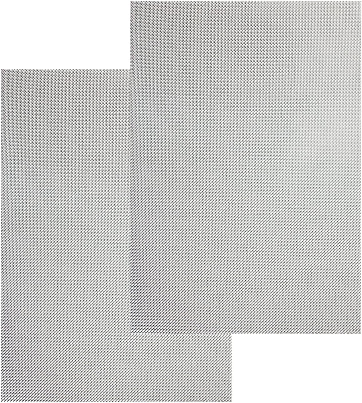 2 Pièces A4 Grillage métallique en acier inoxydable, treillis métallique 20 mailles, feuilles de maille filtrante en acier inoxydable, résistant aux insectes, résistant à l'abrasion (210 x 300 MM)
