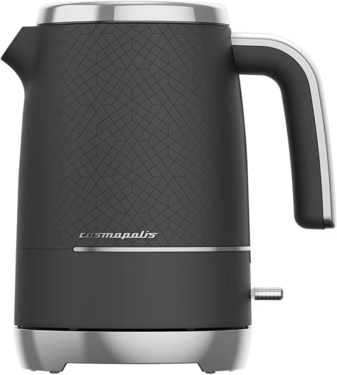 BEKO, Bouilloire, Design Vintage Noir mat, 1,7 L, 3000 W, Résistance cachée, Couvercle amovible, Bec verseur plus pratique, Filtre anti-calcaire amovible, Range cordon