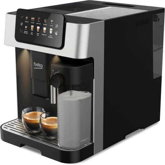 BEKO - Machine Expresso automatique, café en grains ou moulu, Noir