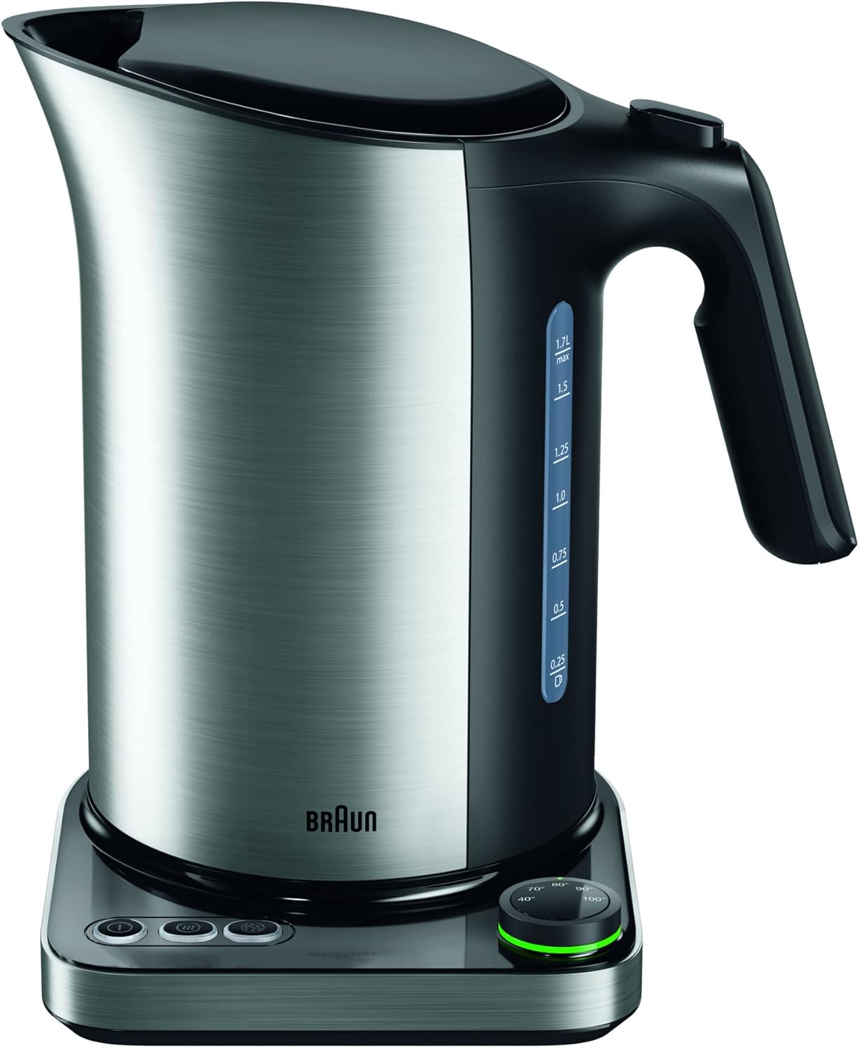 Household Braun Idcв Bouilloire Wk 5115 Bk, Avec Système de Cuisson Rapide & Fonction Maintien Au Chaud, 5 Niveaux de Température Pour Le Thé