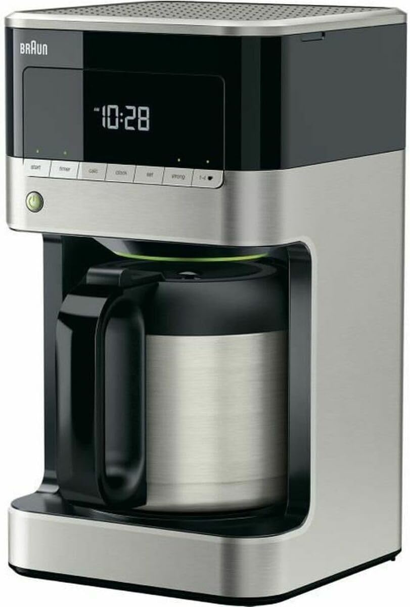 KF7125BK Cafetière de 12 tasses programmable Inox/Noir 1000 W