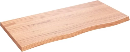 Dessus de Table Marron Clair Bois chêne Massif traité, Dessus de Table de Remplacement, Dessus de Table Basse, Planche de Bricolage