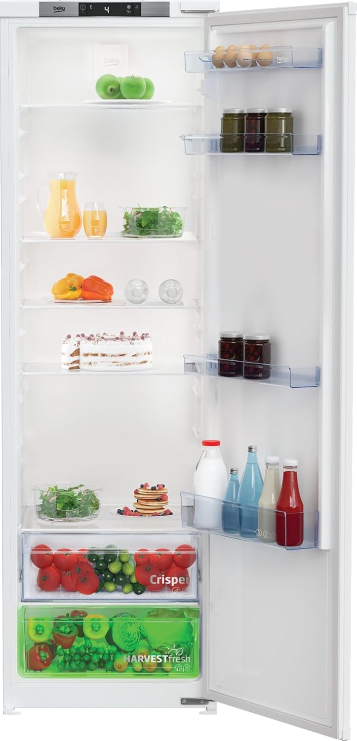 BEKO Réfrigérateur encastrable 1 porte BSSA315E4SFN, 309 litres, Tout utile, Niche 178 cm