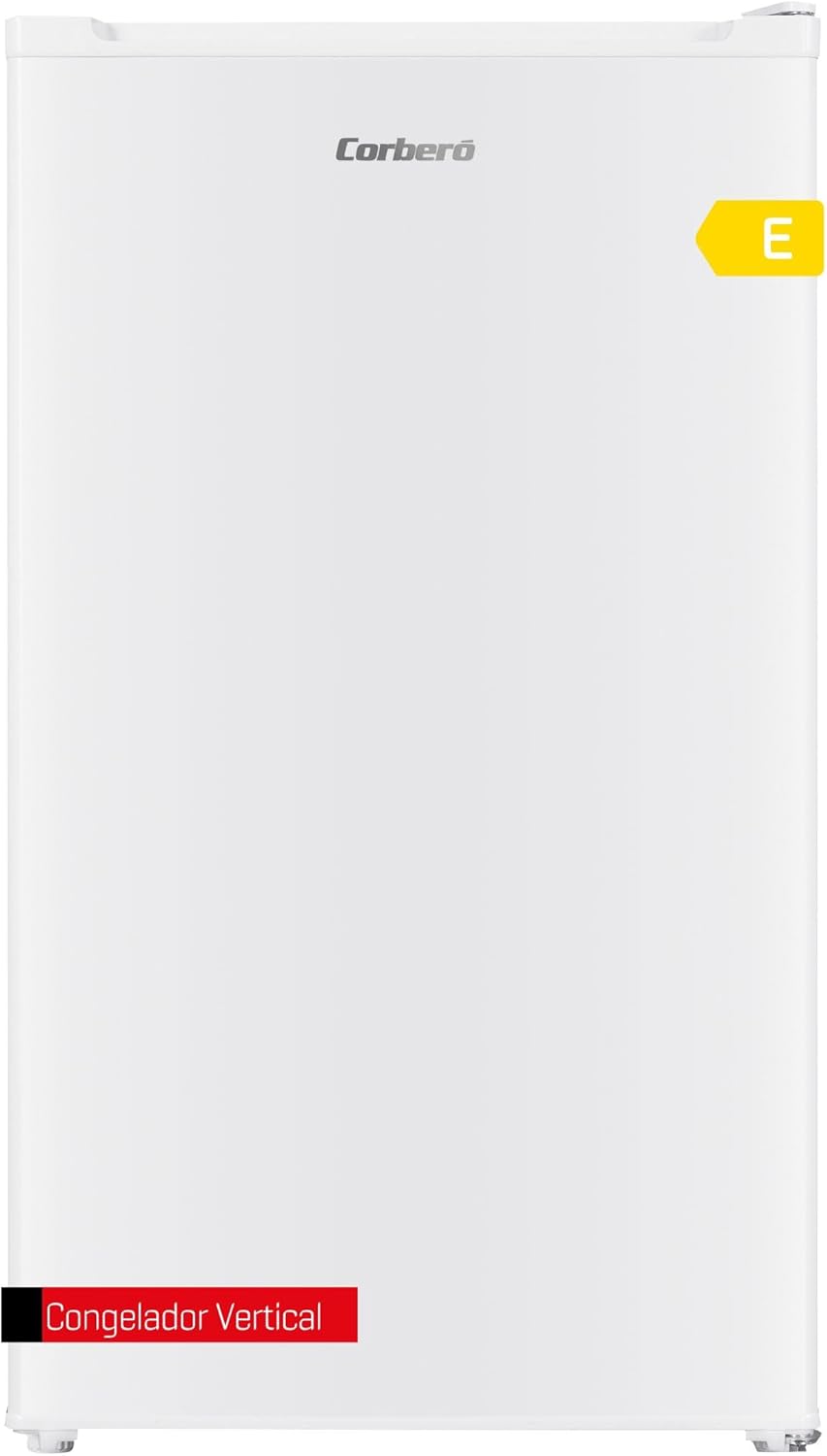 Corbero - Congélateur vertical 60 l - CCVH824W - 3 compartiments - décongélation manuelle - 4 étoiles - pieds nivelleurs - 40 dB - Efficacité énergétique E, blanc 60 litros