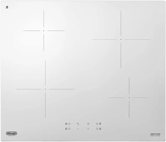 PIB 62 Plan de cuisson induction 60cm 4 zones Minuteur Touch Control Verre Blanc