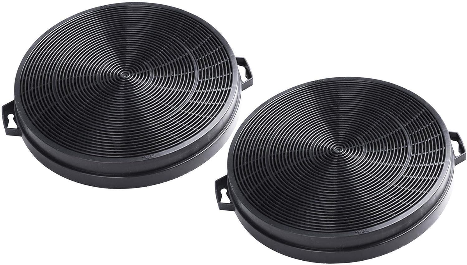 AquaHouse CHF02I Lot de 2 filtres à charbon pour hotte aspirante Ignis, Juno, Kenwood, Proline et beaucoup d'autres marques de filtre de hotte 210 mm