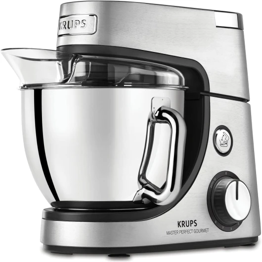 Master Perfect Gourmet Robot pâtissier en inox brossé, Puissance 1100 W, 8 vitesses + fonction pulse, Accessoire découpe légumes, Hachoir à viande KA631D11