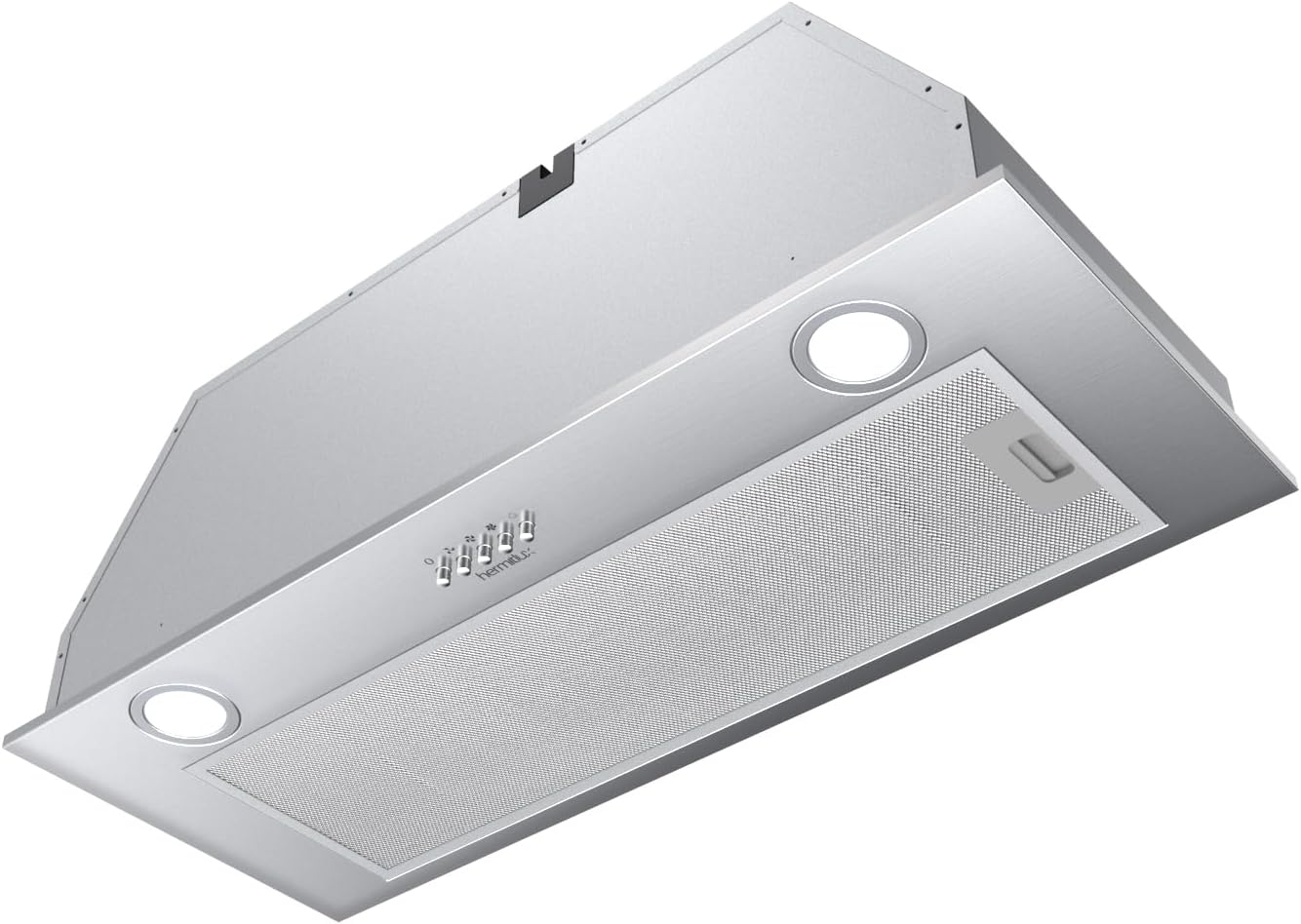 Hotte Aspirante Encastrable 75cm, Hotte de Cuisine à Évacuation ou Recyclage avec LED, Débit d'Air Puissant 620m³/h, 68dB, Inox TB02-75CM A