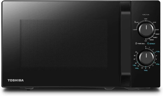 Four à micro-ondes 20 L MW2-MG20P(BK), 800W/1000W Grill, avec Grill Croustillant et Fonction de Cuisson Combinée, 9 Niveaux de Puissance, Ampoule LED, Dégivrage facile, Noir 20L Grill