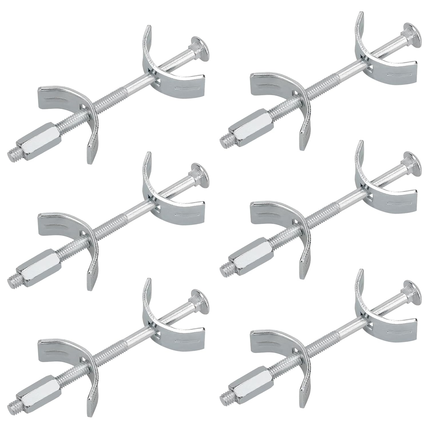 Raccord Plan de Travail, 100 mm 6 pcs connecteur de Meubles, raccordement de Meubles de Cuisine pour Assembler, Serrer et Fixer, ferrure d'Assemblage, Vis Assemblage Plan de Travail