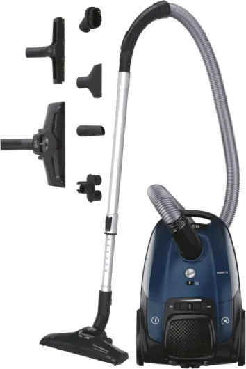 Silencieux Telios Extra Lite Aspirateur avec Sac Traineau Compact et Puissant TXL70HM,69DB, Capacité XL 3,5L, 2 Brosses Sols Durs-Tapis & Spéciale Parquet, Filtre EPA Lavable, Accessoires,Bleu Nouveau Silencieux Tous sols & Parquet Bleu