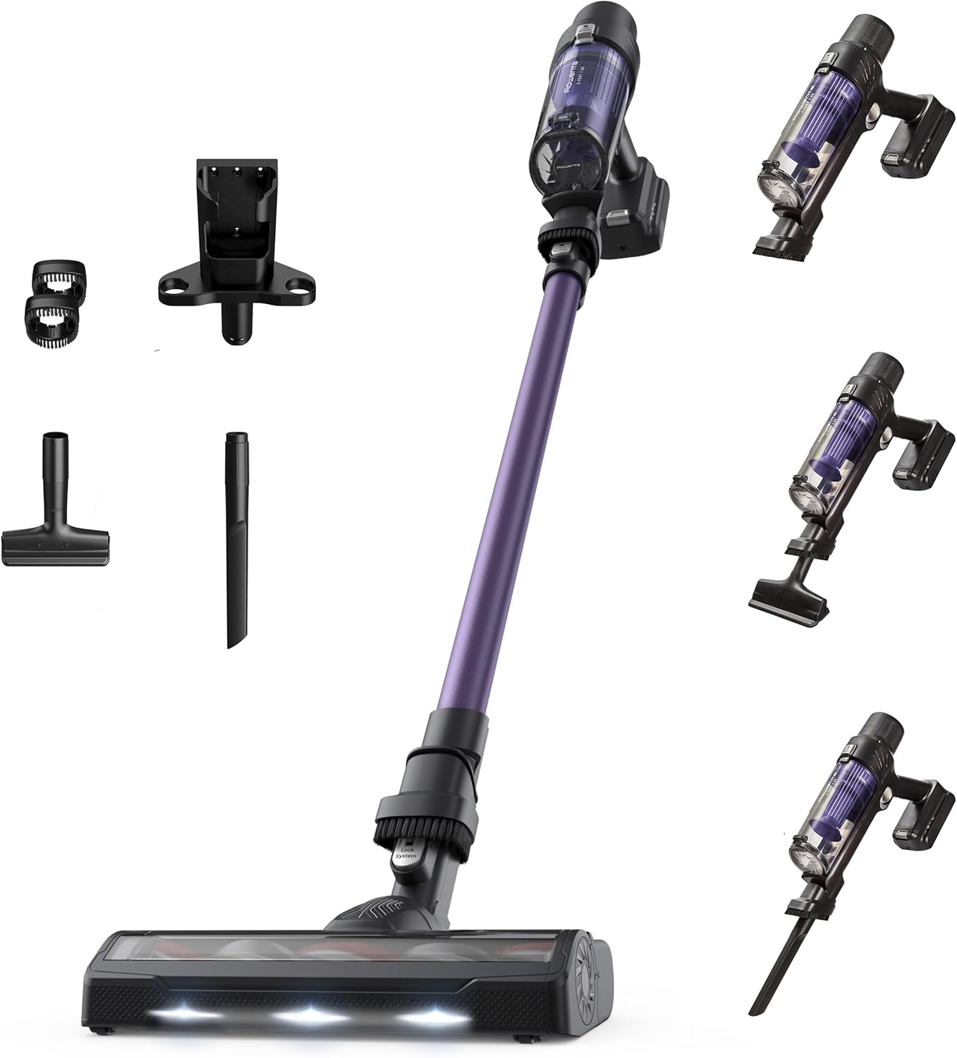 X-Pert 7.60 Aspirateur Balai sans fil, Ultra Léger, Puissant 140W, Polyvalent, Autonomie 45min, Efficace tous Types de Sols, RH6A31WO, Violet