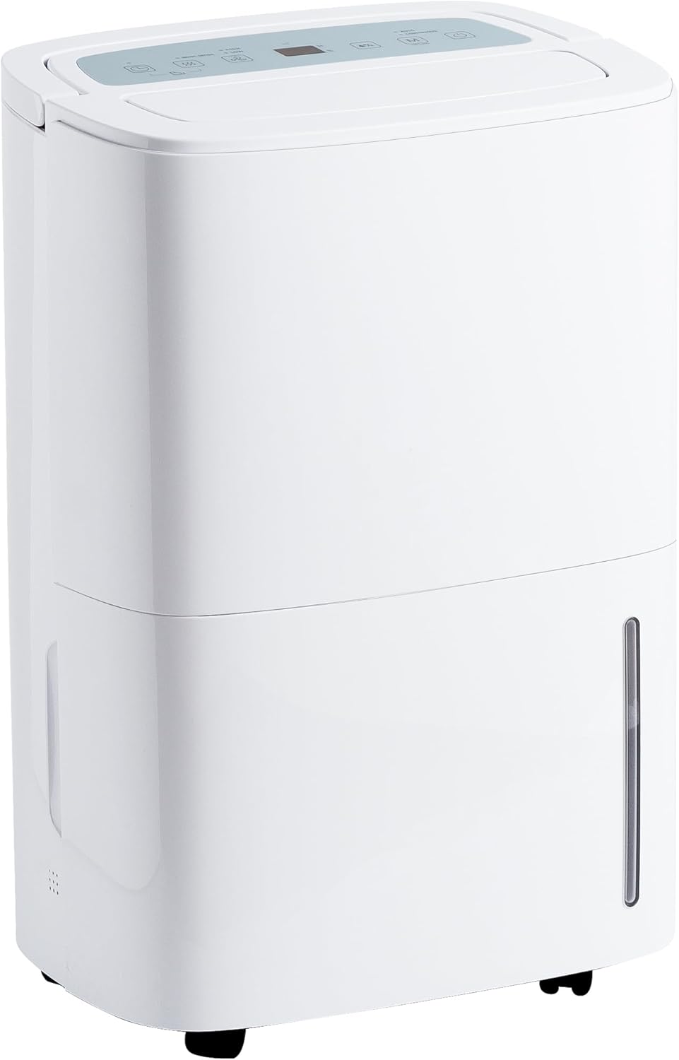 Kalopsia Déshumidificateur d'Air 70L/Jour : Compresseur Électrique Silencieux 40dB｜Capteur Numérique Hygrostat & Minuterie｜Tuyau Drainage Continu 2m pour Cave/Salle de Bain/Chambre jusqu'à 150m² Blanc