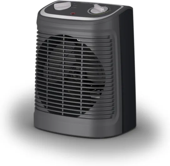 Radiateur électrique, Ventilateur, Soufflant, Chauffage d’appoint, Ventilation chaud/froid, 2 vitesses, 2400 W, Silencieux Instant Comfort Compact, Gris/Noir SO2330F2