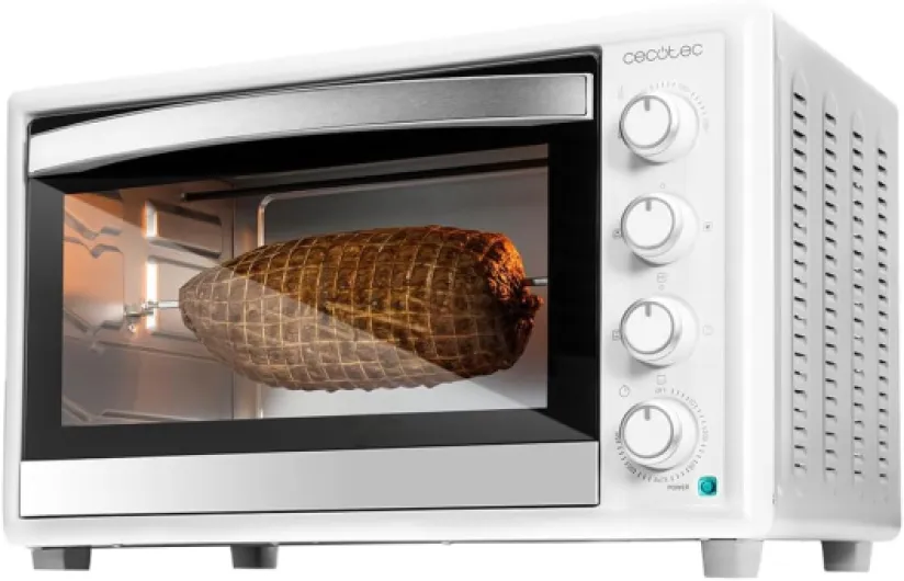 Four à Convection de Table 46 Litres Bake&Toast 4600 White Gyro, 2000 W, Lumière Intérieure, 12 Fonctions, Température jusqu’à 230º, Porte Double Vitrage, Inclus Tournebroche 46L Blanc