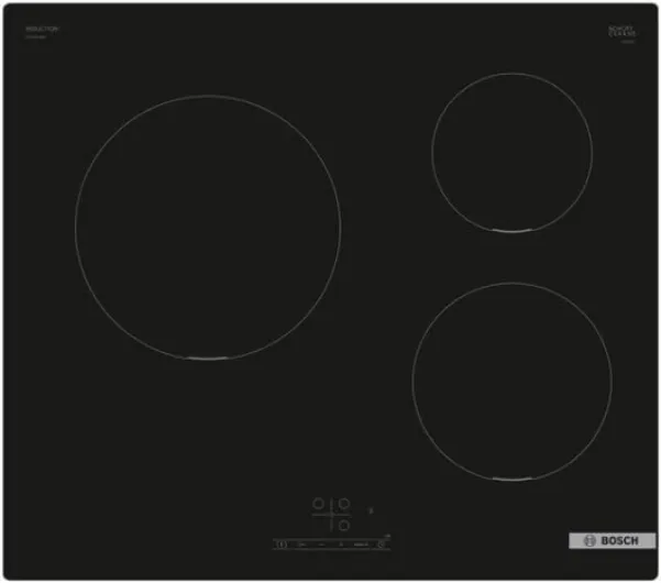 PUC611BB5E- Série 4, Plaque à Induction - 3 Feux - 60 cm - Puissance 4600 W - Noir 4600 W Noirs