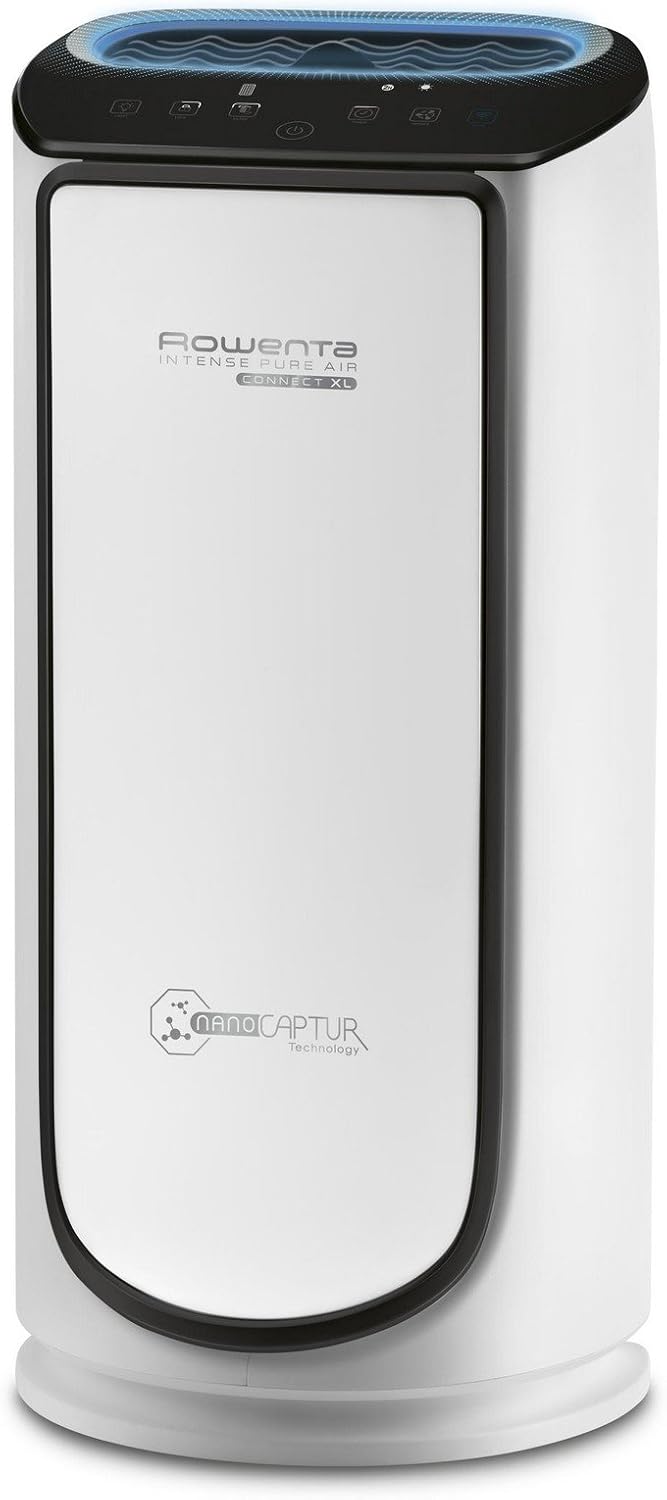 , Purificateur d’air, Silencieux, Connecté, 4 niveaux de filtration, Traitement des allergènes et particules fines, Intense Pure Air Connect XL, Blanc PU6080F0 XL Unique