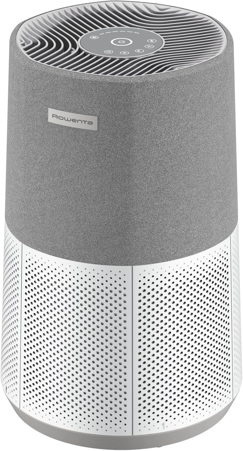 Purificateur d'air, Filtration Hepa à 360°, Intelligent et connecté, Silencieux, Compact et léger, Contrôle vocal Alexa et Google, Pure Air City, Blanc/Gris PU2840F0 240m3/h