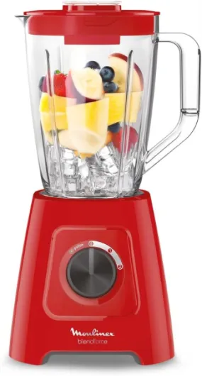 Blender Blendforce, 600 W, 2 vitesses + fonction Pulse, Capacité totale de 2 L, Système Smart Lock, Nettoyage facile, Refroidissement par air, 3 minutes de mixage en continu LM420510 600W - Bol plastique