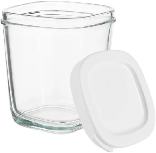 Lot de 6 Pots de yaourt sans égouttoir pour Multi Delices Express - SEB XF1001E1 - égouttoirs non inclus 6 pots 140 mL