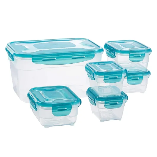 Lot de 6 boîtes de conservation hermétiques, Transparent Combo Unique