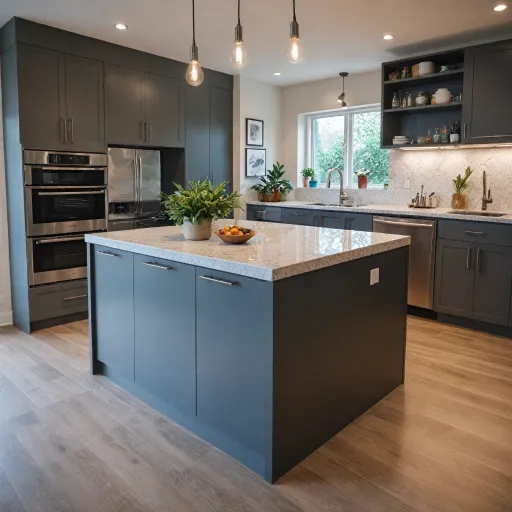 Optimisez votre espace avec un îlot central modulable de SoBuy