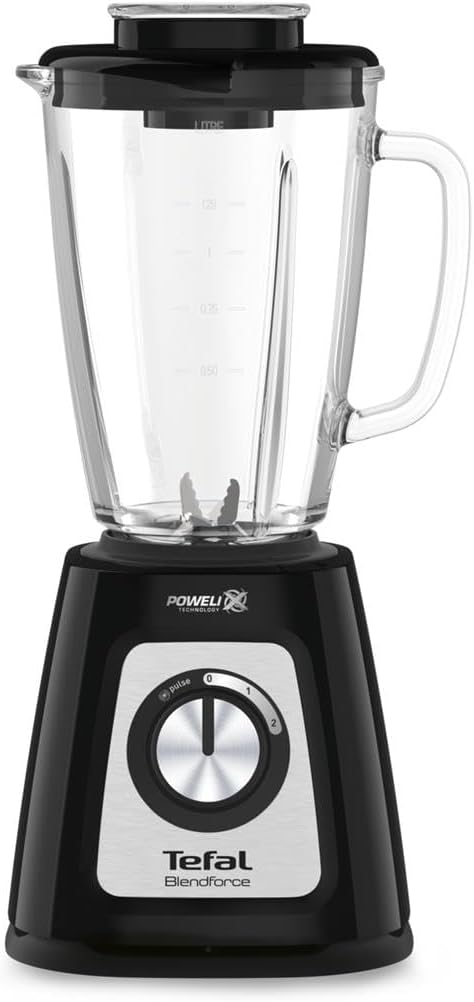BlendForce II BL4358 blender 1,25 L Mélangeur de table 800 W Noir, Acier brossé