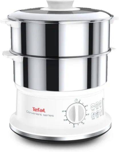 , Cuiseur vapeur, Cuisson saine, Bols en acier inoxydable, Empilables, Minuterie, Arrêt automatique, Pièces lavables au lave-vaisselle, Convenient Series, VC145130