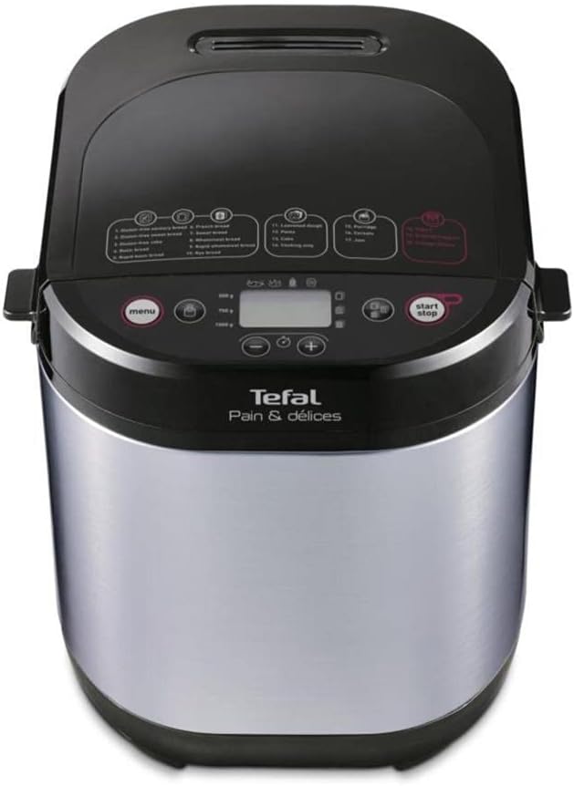 Machine à pain Tefal PF240E38, noir/acier inoxydable