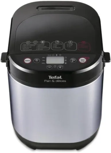 Machine à pain Tefal PF240E38, noir/acier inoxydable