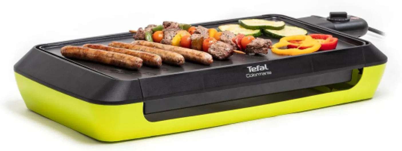 Colormania Plancha électrique, 2000 W, Revêtement antiadhésif, Jusqu'à 8 personnes, Compatible lave-vaisselle CB660301