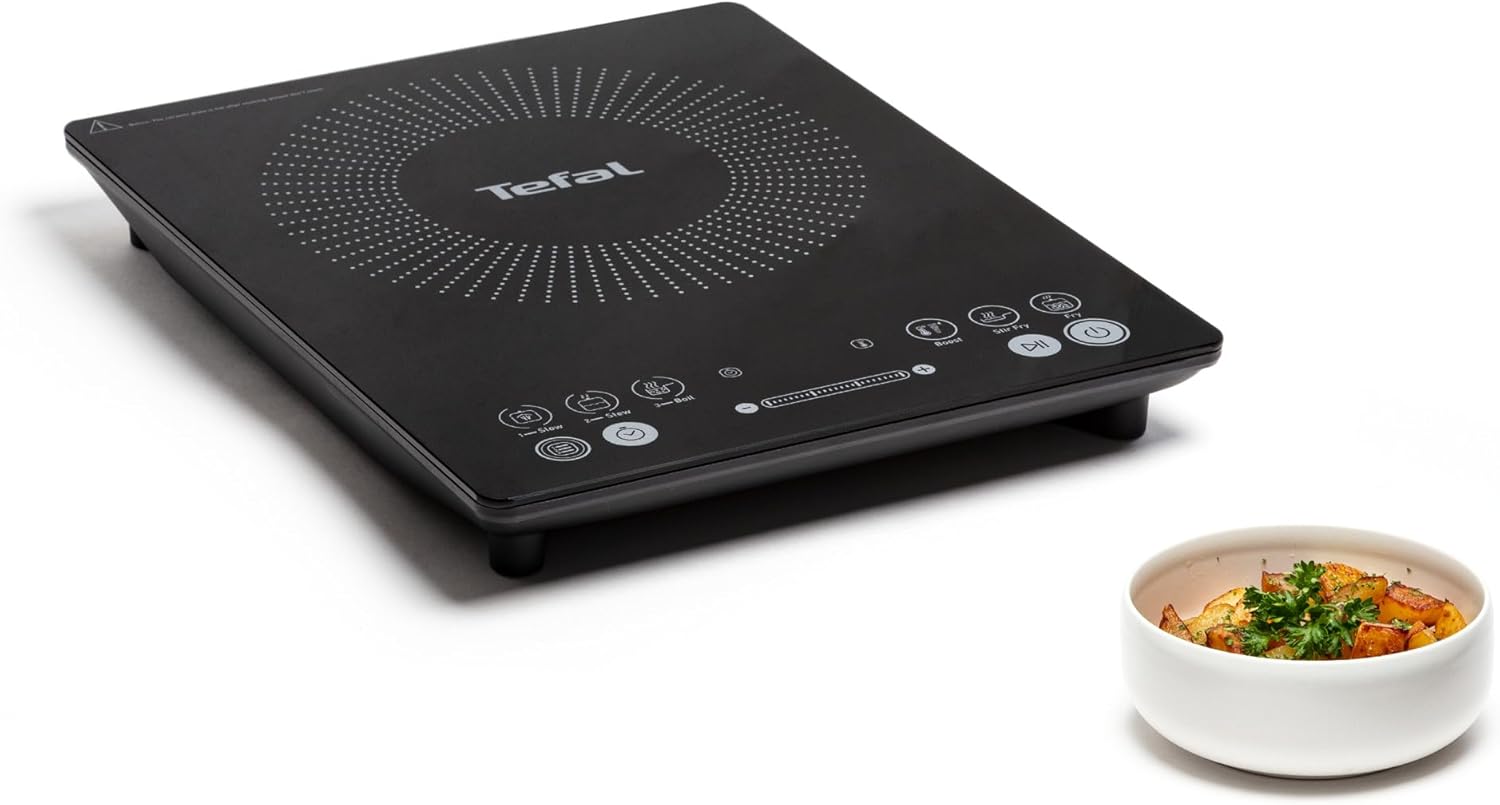 Plaque induction, Everyday Slim, 45 mm d'épaisseur, 2100 W, Portable, Compact, 6 programmes, 1 mode manuel, Tactile, Nettoyage facile, IH2108E1