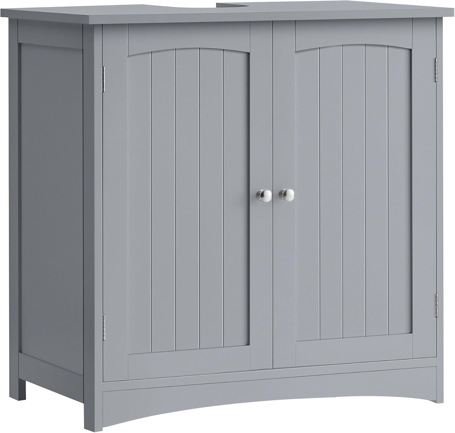 Meuble sous Lavabo, Meuble de Salle de Bain, Placard sous Vasque, avec 2 Portes, Étagère Réglable, Beaucoup d’Espace de Rangement, Style Moderne, 40 x 70 x 70 cm, Gris Tourterelle BBC011G01 Gris Tourterelle 70L x 40W x 70H cm