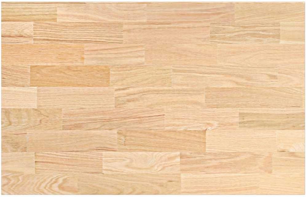 Tomostar Plan de Travail Cuisine, Plateau de Meubles Bas de Cuisine Bois de chêne Massif rectangulaire