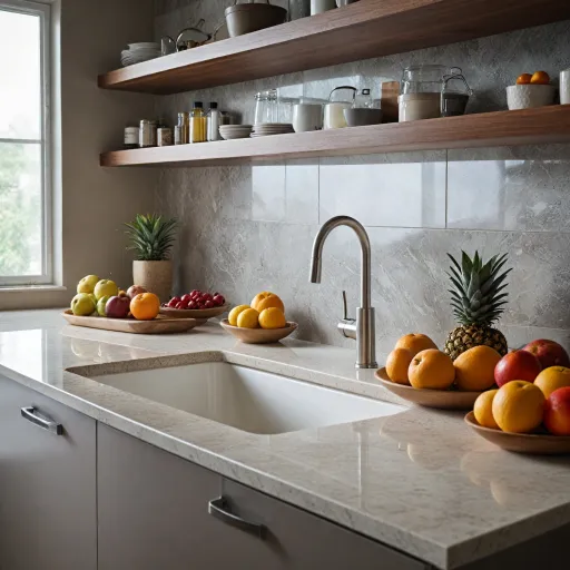 Les avantages du plan de travail en quartz pour votre cuisine