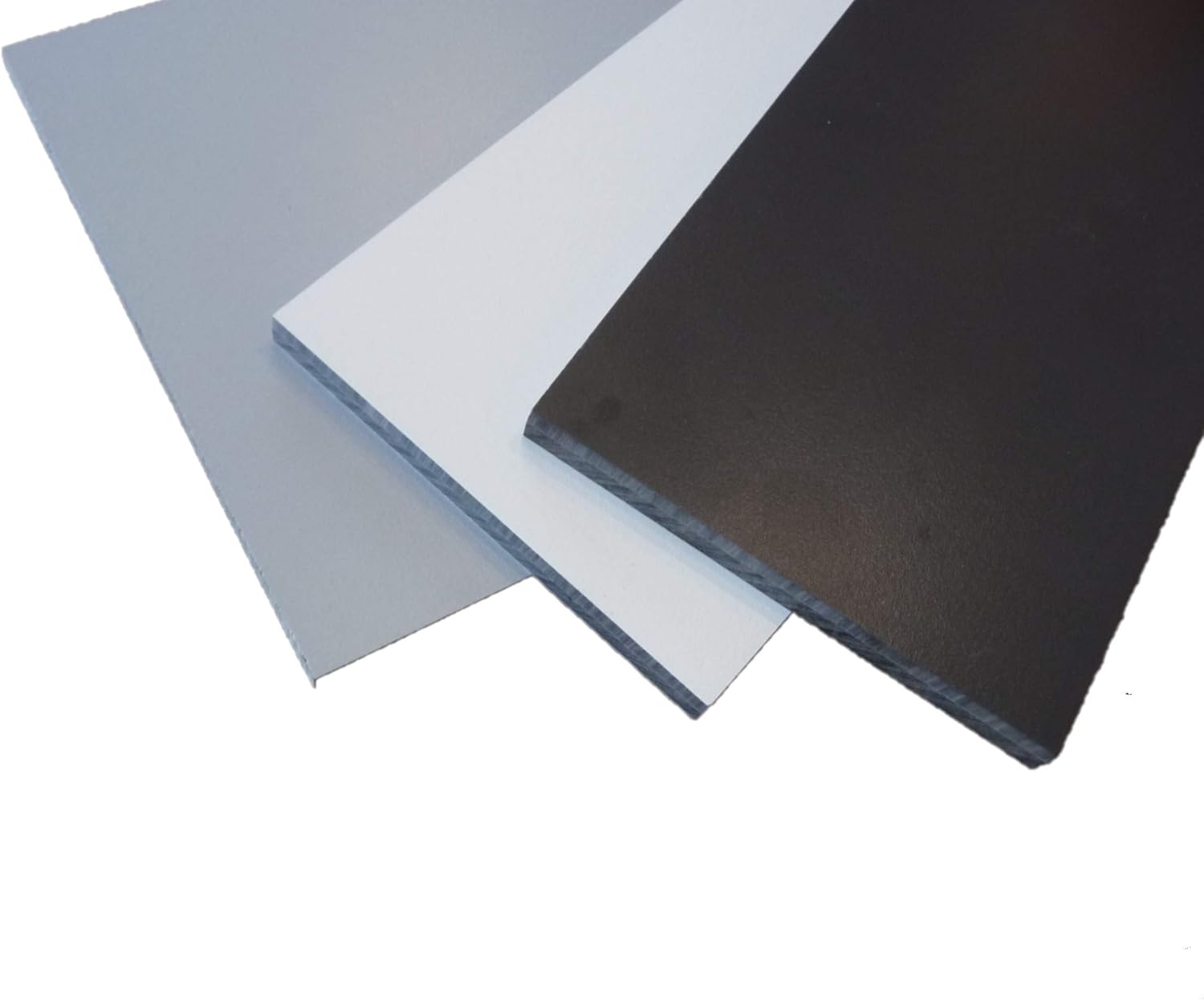 Panneau de façade en stratifié (HPL) avec accessoires - 1000 x 500 x 6 mm graphit grau