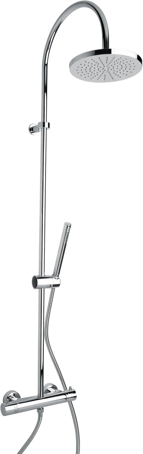 Colonne COULISSANTE pour Douche avec Thermostat, Pomme DE Douche Fixe ET POMMEAU Manuel