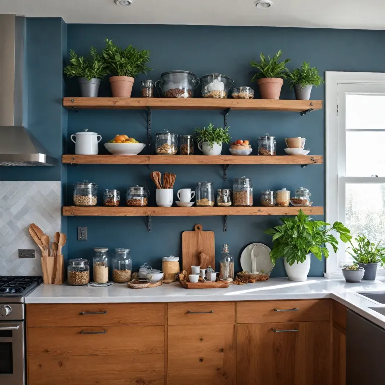 Optimisez votre espace avec des étagères murales dans la cuisine