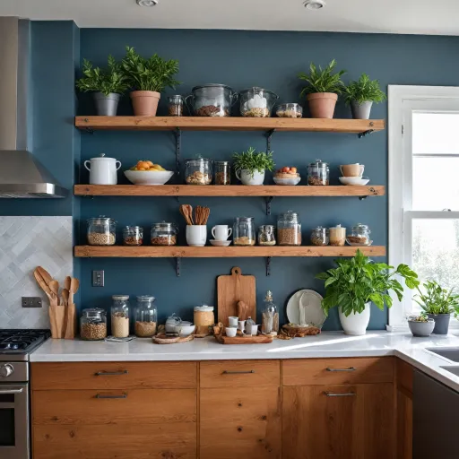 Optimisez votre espace avec des étagères murales dans la cuisine
